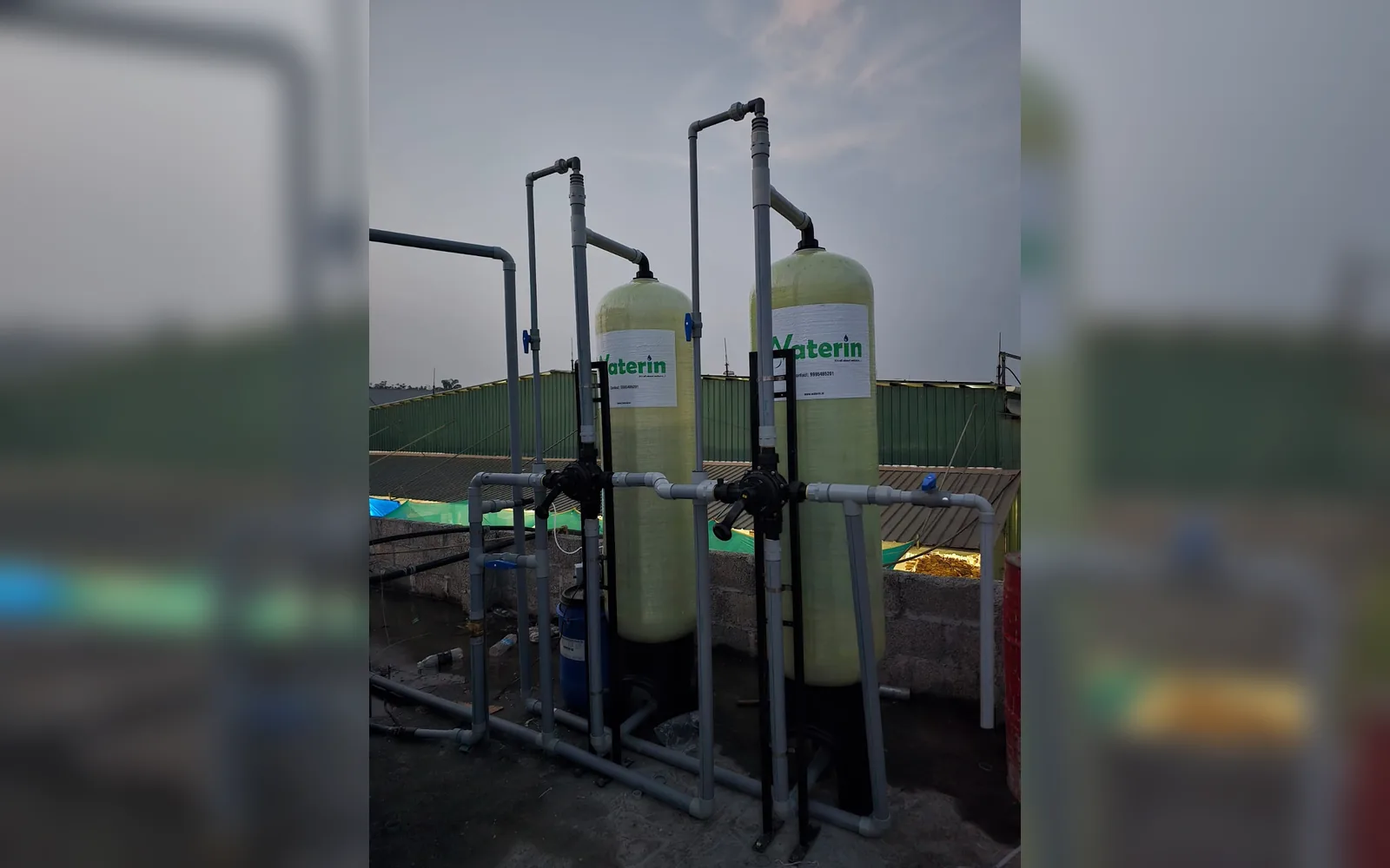 Rooftop dual-vessel filtration system