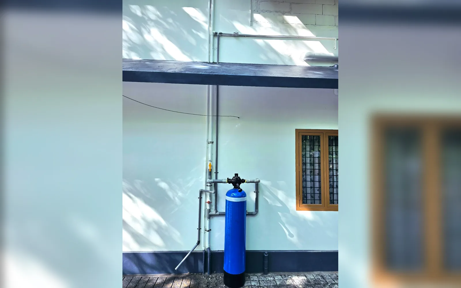 Residential outdoor filter installation